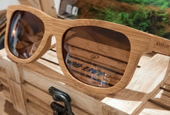 Javan (Bamboo) brown lens sunglasses (small size)